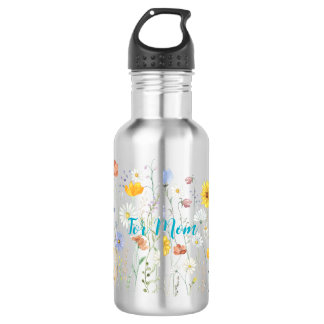 Garrafa Water Bottle with Garden Design and Mother's Day Q