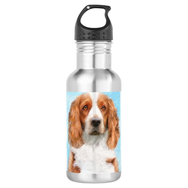Garrafa Welsh Springer Spaniel Painting - Arte Original de (Frente)