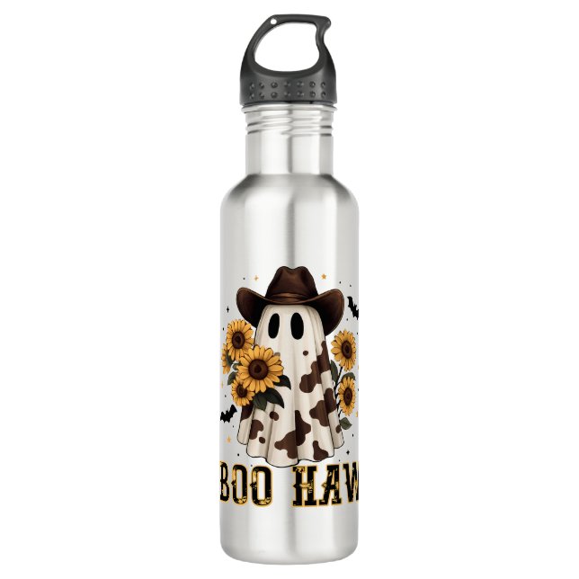 Garrafa Western Cow Spooky Ghost Boo Haw (Frente)