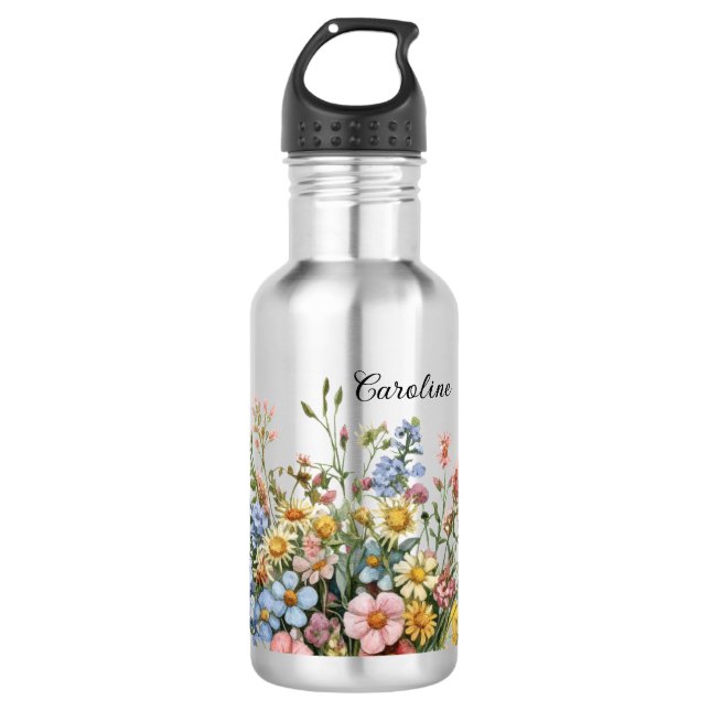 Garrafa Wildflowers & Add your name (Frente)