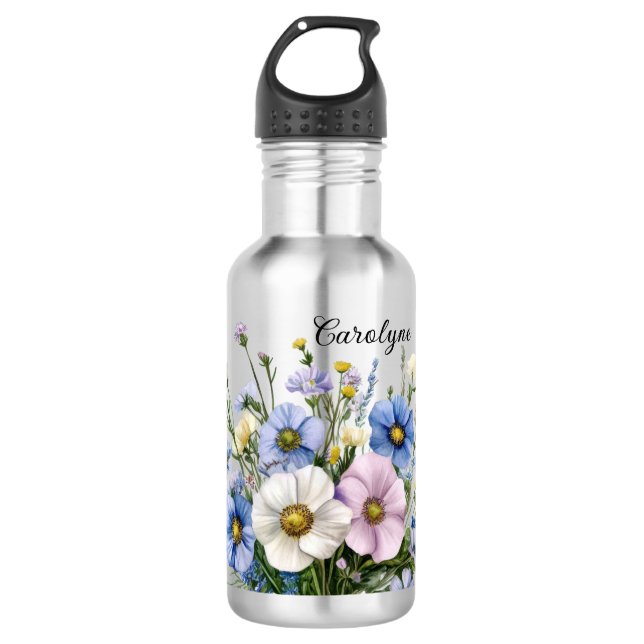 Garrafa Wildflowers & Add your name  (Frente)