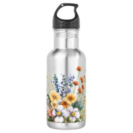 Garrafa Wildflowers stainless steel water bottle. 