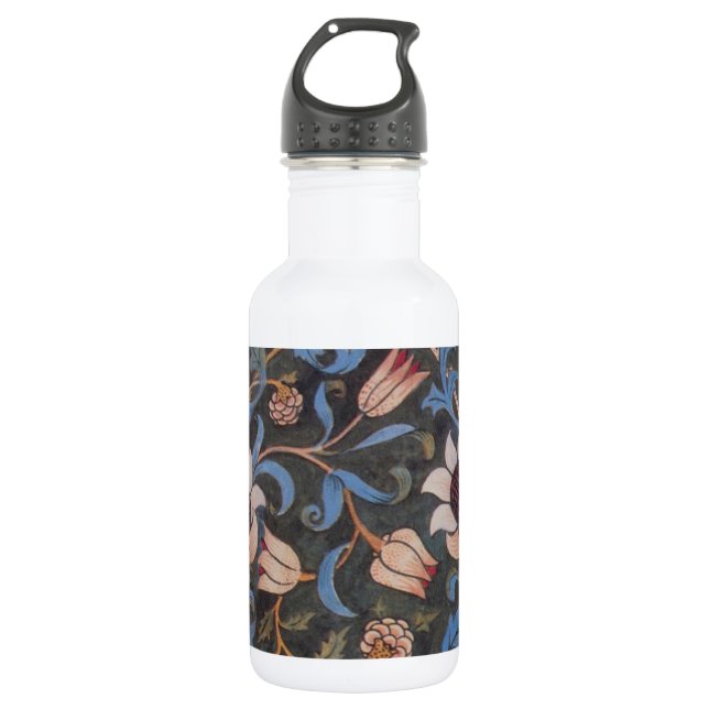 Garrafa William Morris Evenlode Textile Floral Art (Frente)