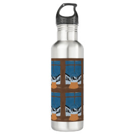 Garrafa Winter Steel Water Bottle - Snow Globe