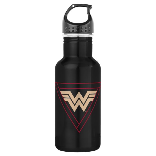 Garrafa WW84 | Wonder Woman Circular Geometric Pattern (Frente)