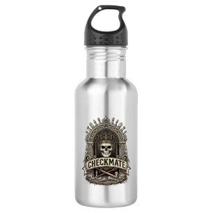 Garrafa Xadrez Antigo Checkmate Skull King