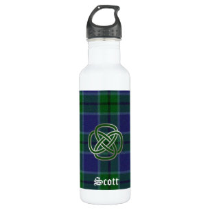 Garrafa Xadrez de Tartan azul e verde de Scott