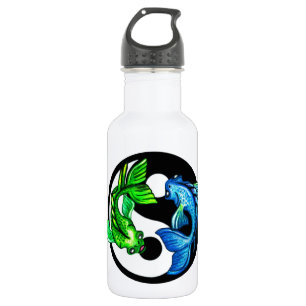 Garrafa Yin-Yang Koi Design