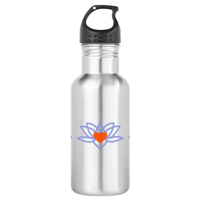 Garrafa Yoga Lotus Heart (Frente)