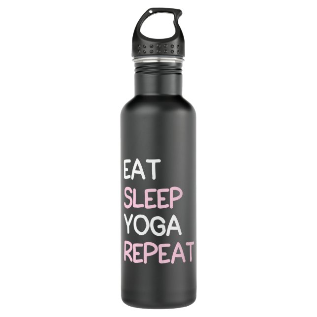 Garrafa Yoga Lover | Eat Sleep Yoga Repeat (Frente)
