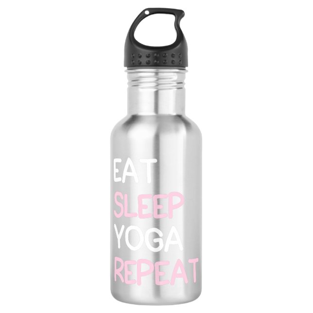 Garrafa Yoga Lover | Eat Sleep Yoga Repeat (Frente)