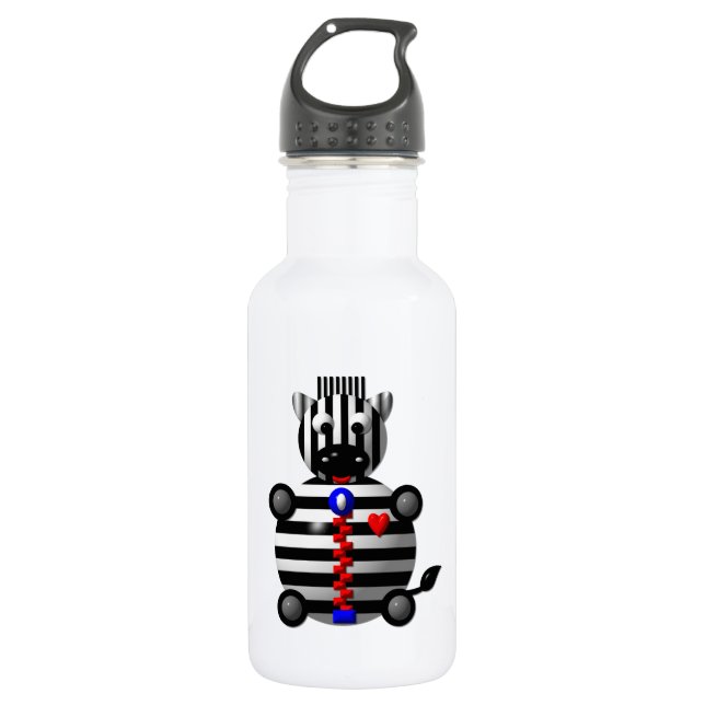 Garrafa Zebra com Zíper (Frente)