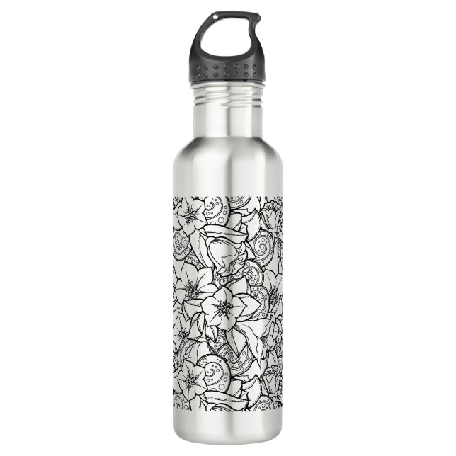 Garrafa Zendoodle florido (Frente)