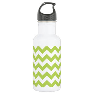Garrafa Zigzag Verde, Chevron Verde, Padrão Geométrico