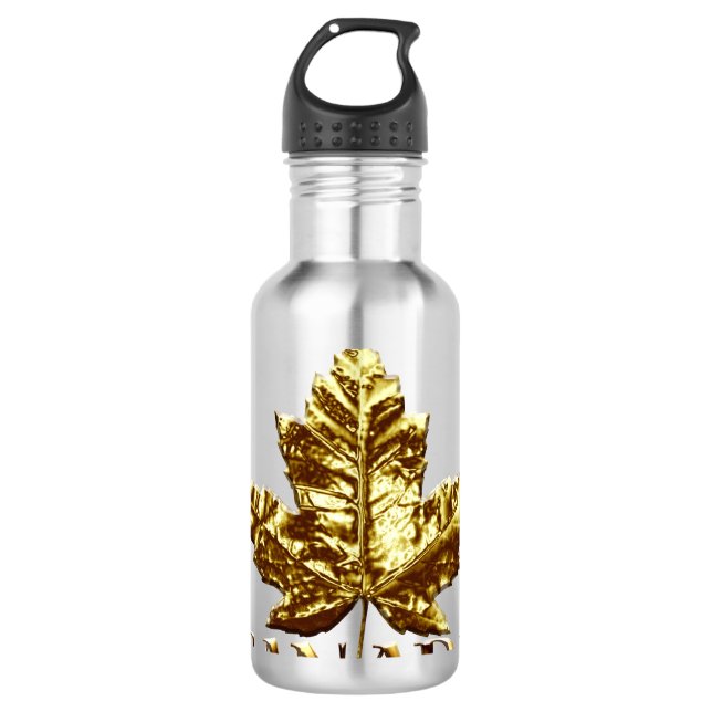 Garrafas de água do Canadá Frasco Dourado de Folha (Frente)