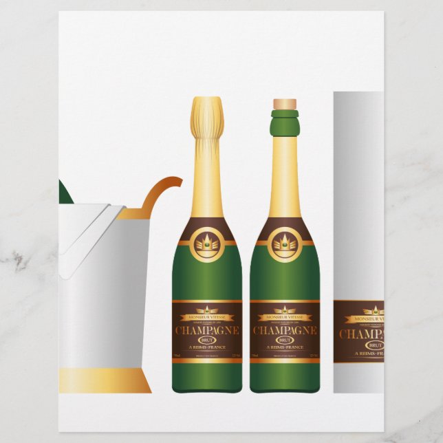 garrafas de champanhe (Frente)