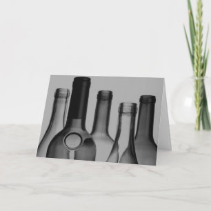 Garrafas de vinho Cartões