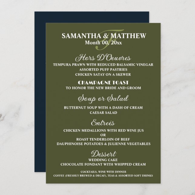 Garrafas de vinho de aquarela menu Uvas de vinhas (Frente/Verso)