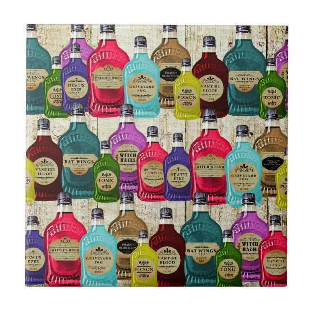 Garrafas do tónico do Apothecary da poção mágica (Frente)