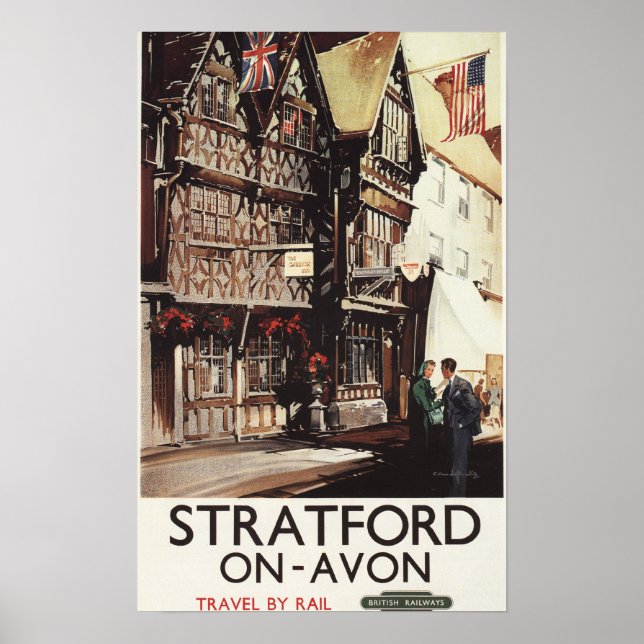 Garrick Inn e Harvard House Rail Poster (Frente)