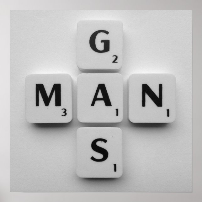 Gás Poster B/W (Frente)