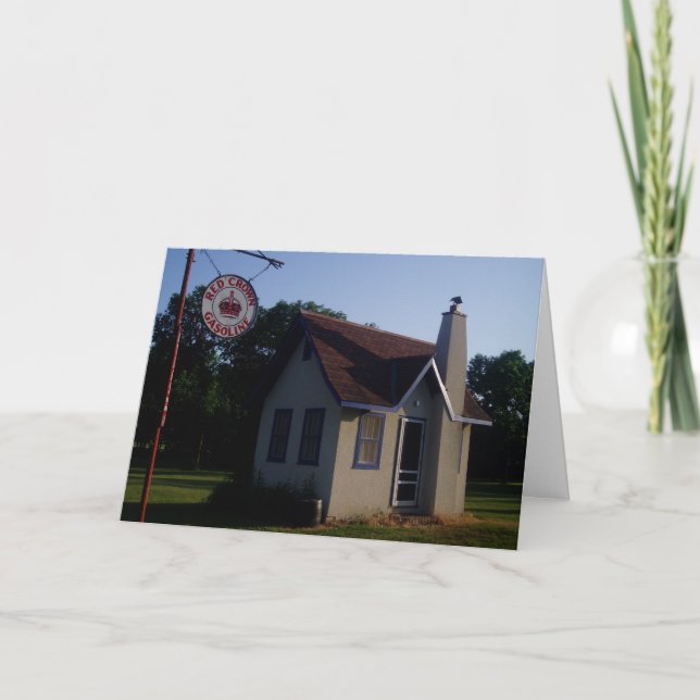 "Gasolina de coroa vermelha" - Consiga um cartão (Frente)