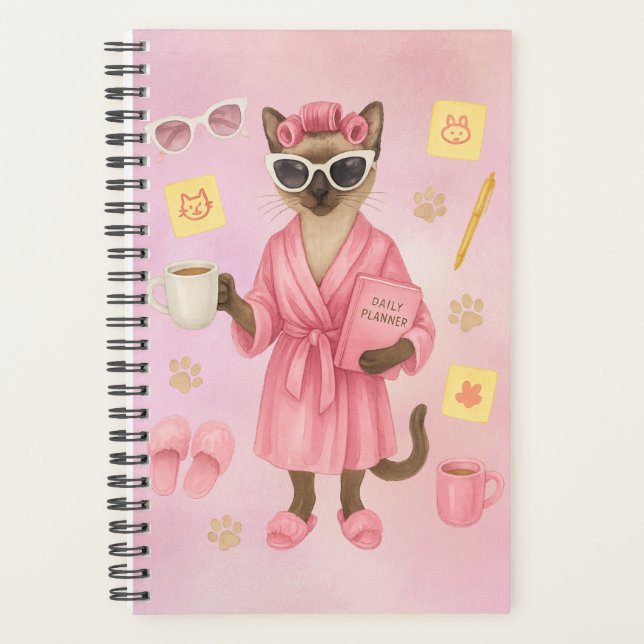 Gata está segurando agenda diária  (Frente)
