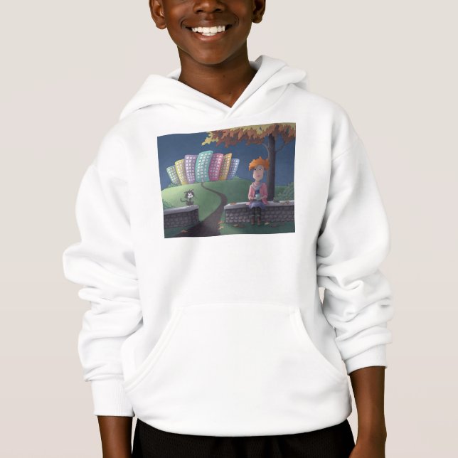 Gata no parque Hoodie (Frente)