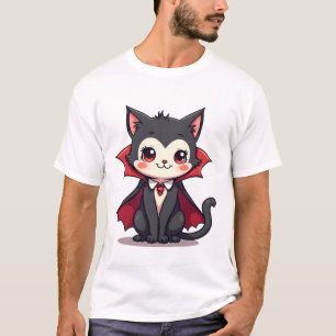 Gata Vampira � Camiseta de Estimação Fofa de Hallo