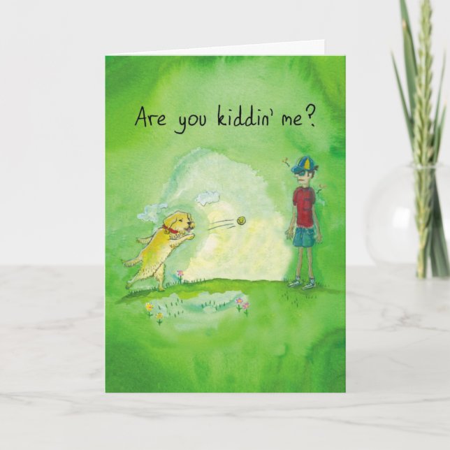 Gatilho do ouro - Cartão de Dia do Chefe Engraçado (Frente)