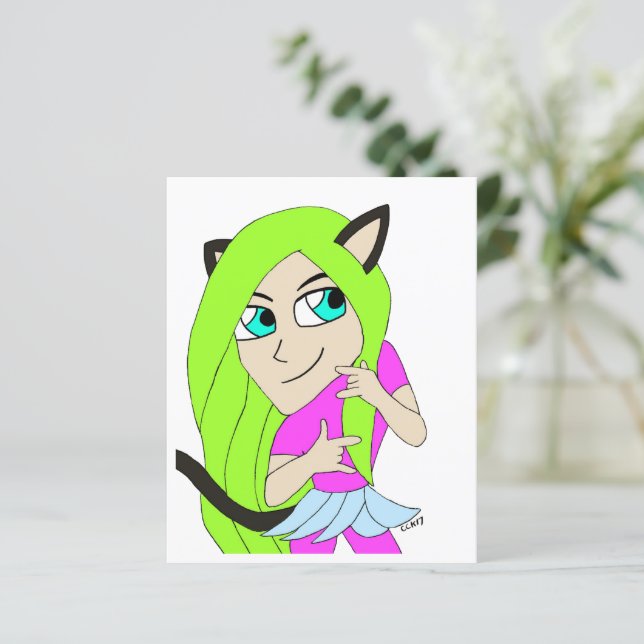 gatinha chibi (Em pé/Frente)