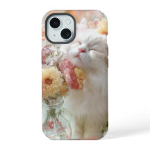 Gatinho Adorável Floral Amante de Gatos