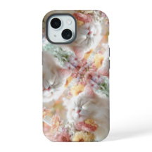 Gatinho Adorável Floral Amante de Gatos