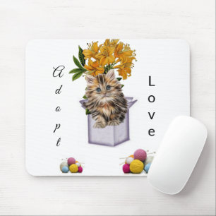 Gatinho Adotado Pad De Mouse! Mousepad