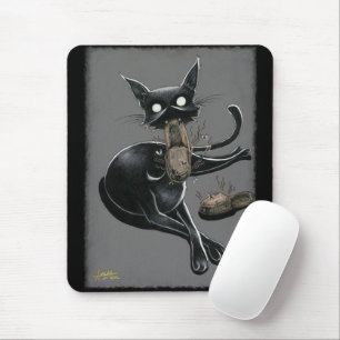 Gatinho Boi Come Slippers Mouse Pad