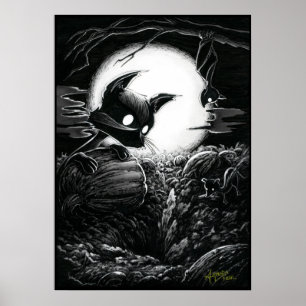Gatinho Boo supervisiona um Poster Dig
