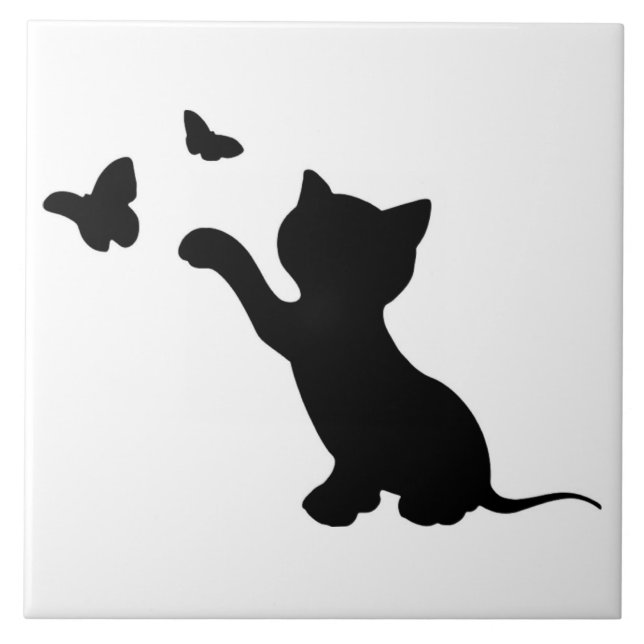 GATINHO BRINCANDO COM BORBOLETAS (Frente)