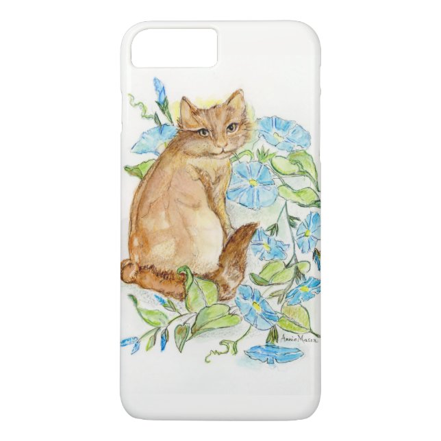 Gatinho da Glória da Manhã em uma capas de iphone (Verso)