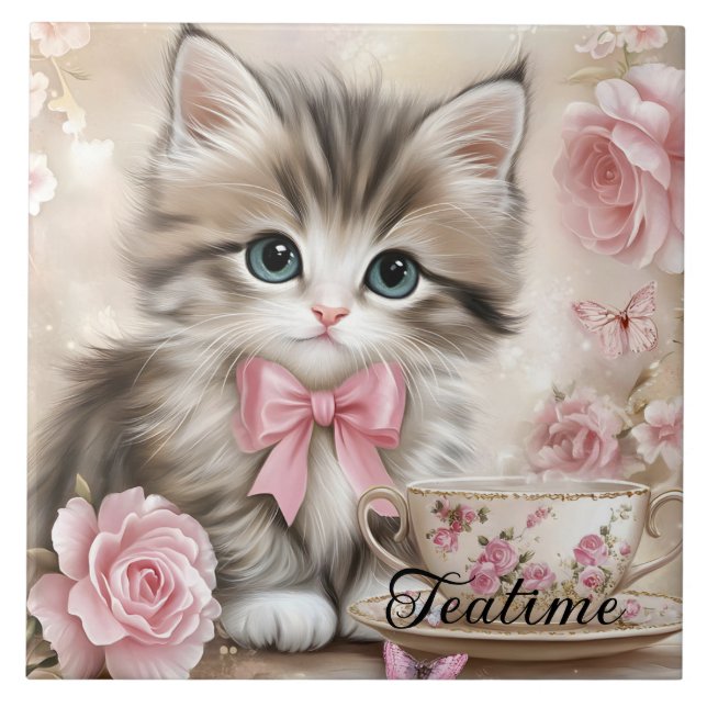 Gatinho da Hora do Chá  (Frente)