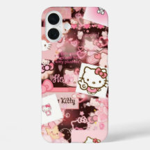 Gatinho de Alô Rosa iPhone 16 Plus, iPhone 16 Plus