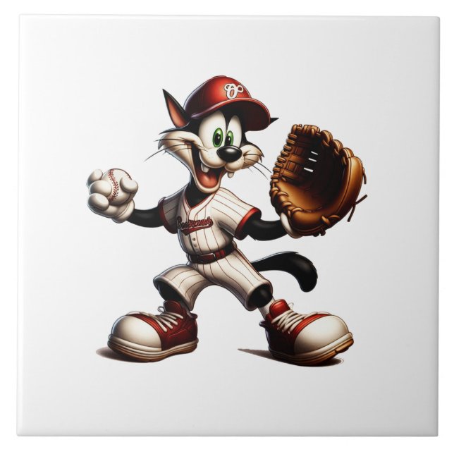 Gatinho De Beisebol Enrola Para Cima (Frente)