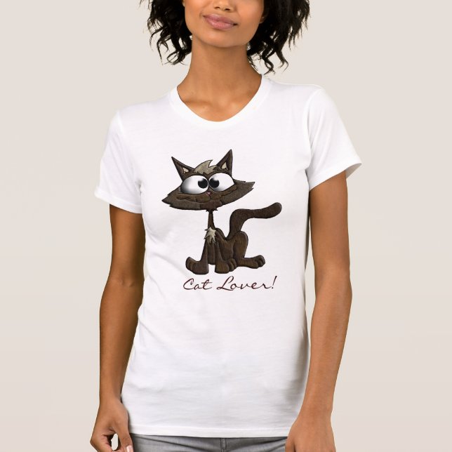 Gatinho de Diversão de Gato Lover Camisa (Frente)