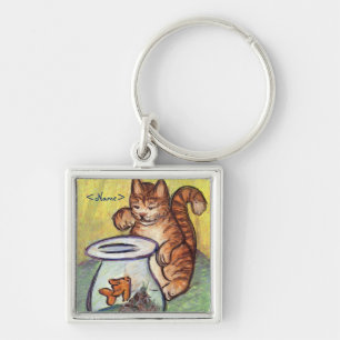 Gatinho de Ginger e Chaveiro de Arte Personalizada