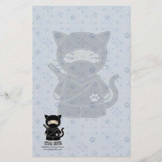 Gatinho de Ninja! Artigos de papelaria (Frente)