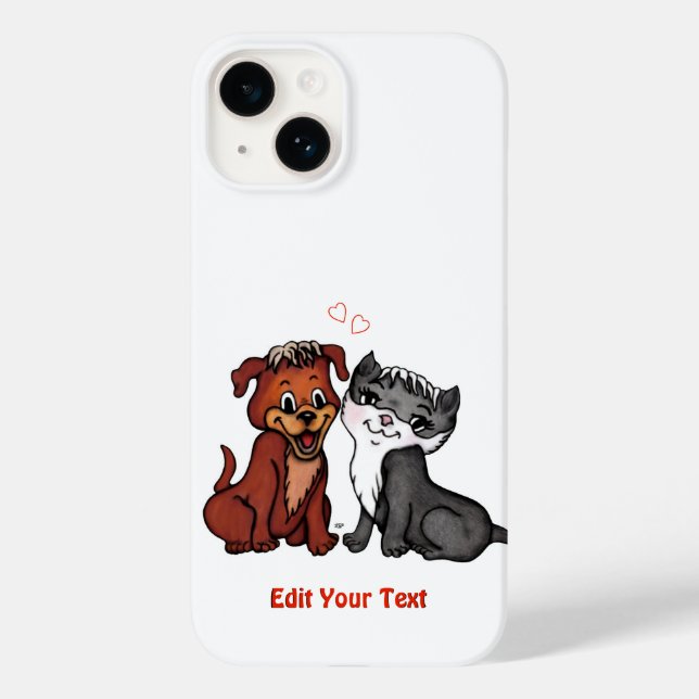 Gatinho e puppy, Edite seu texto (Verso)