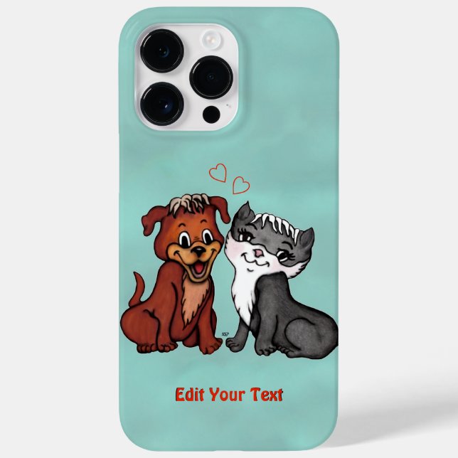 Gatinho e puppy, Edite seu texto (Verso)