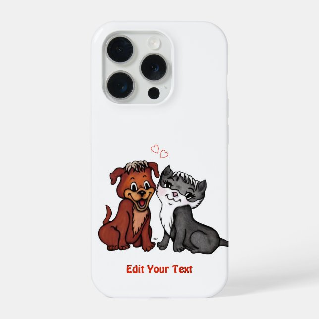 Gatinho e puppy, Edite seu texto (Verso)