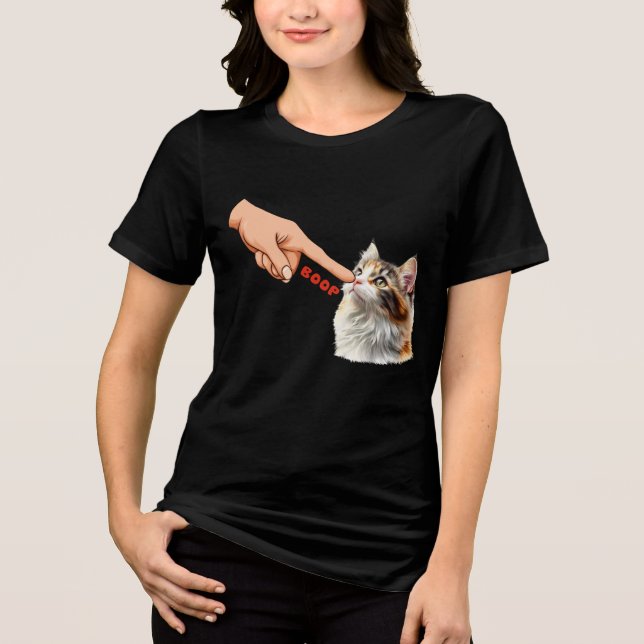 Gatinho Engraçado Cutucando o Nariz (Frente)