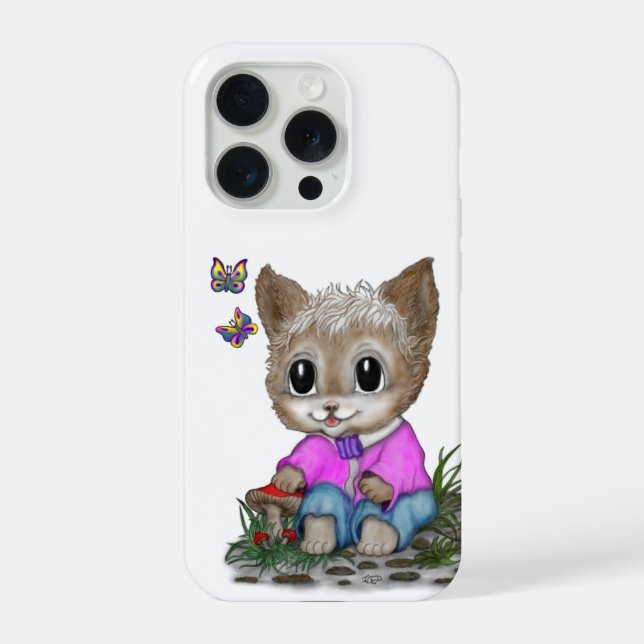 Gatinho Fofo e Borboleta (Verso)