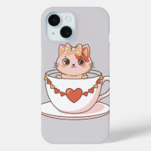 Gatinho Fofo numa Xícara de Chá
